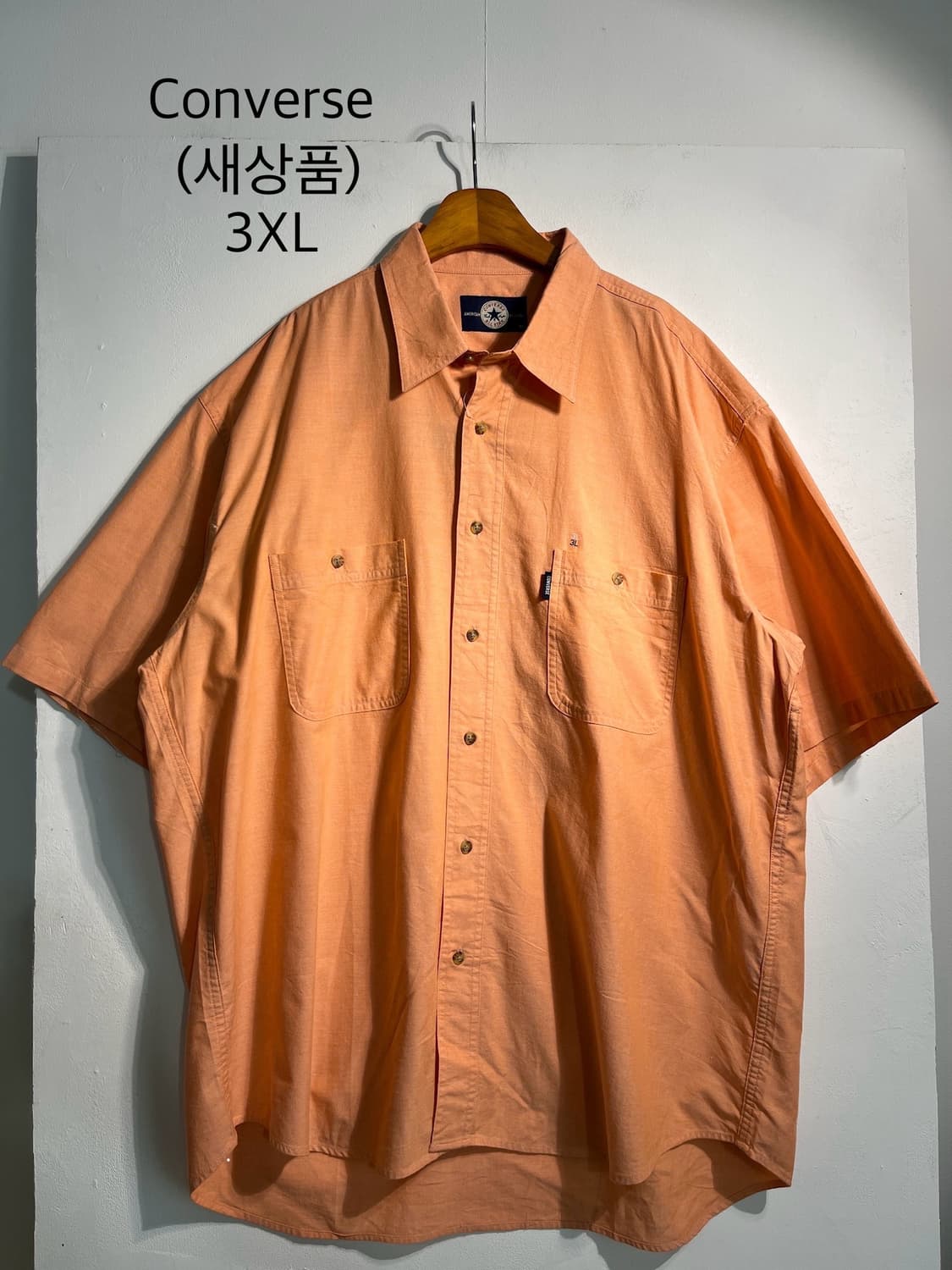 (새상품) Converse 컨버스 투포켓 반팔 셔츠 3XL 상품이미지1
