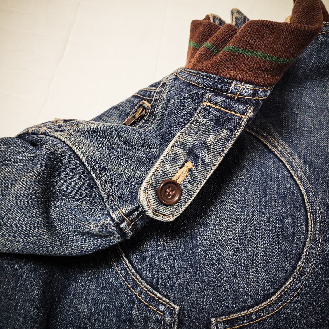 '00s archive Panel Denim Military Jacket 상품이미지6