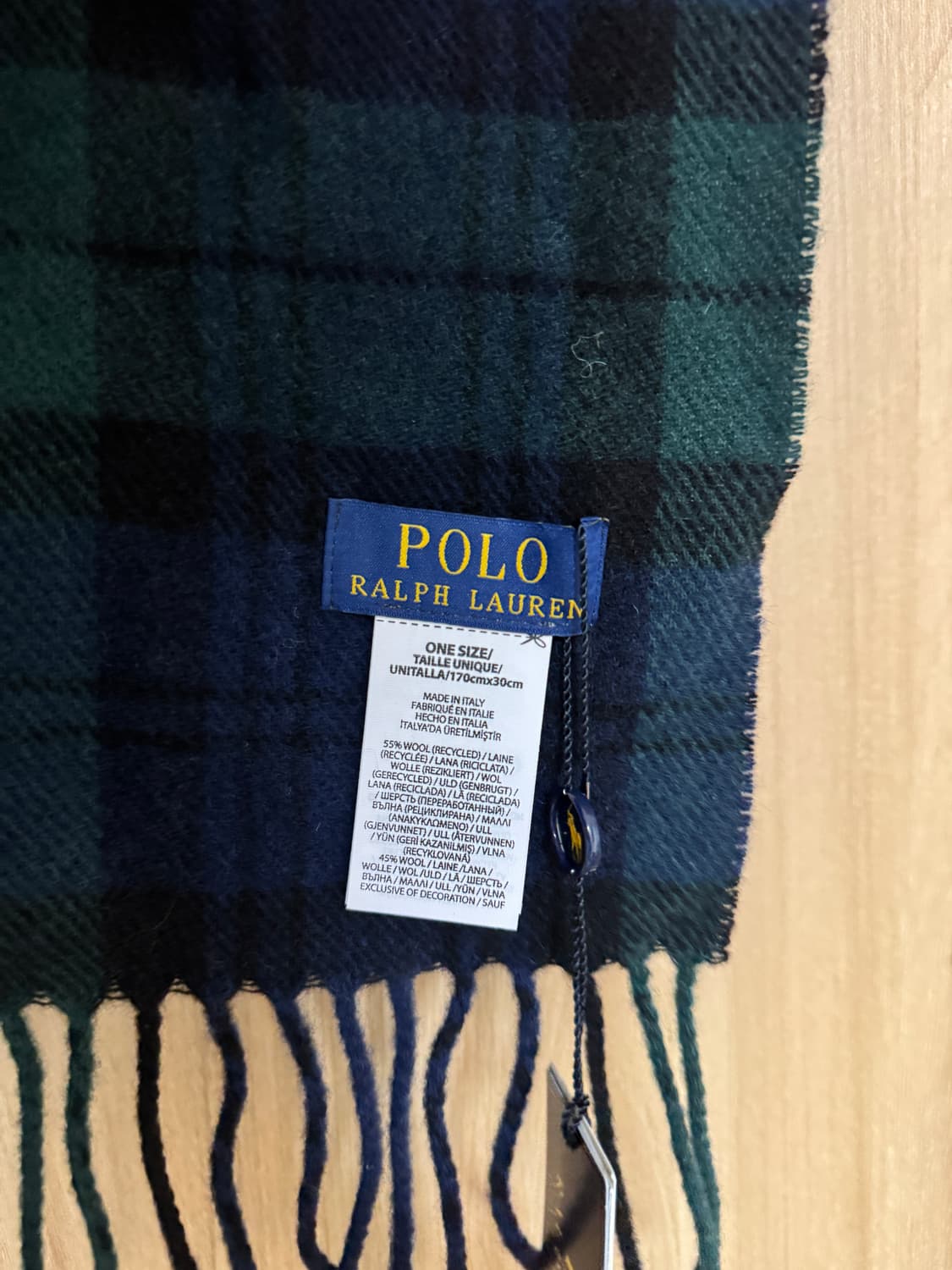 폴로 랄프로렌 체크 머플러 새상품 상품이미지4