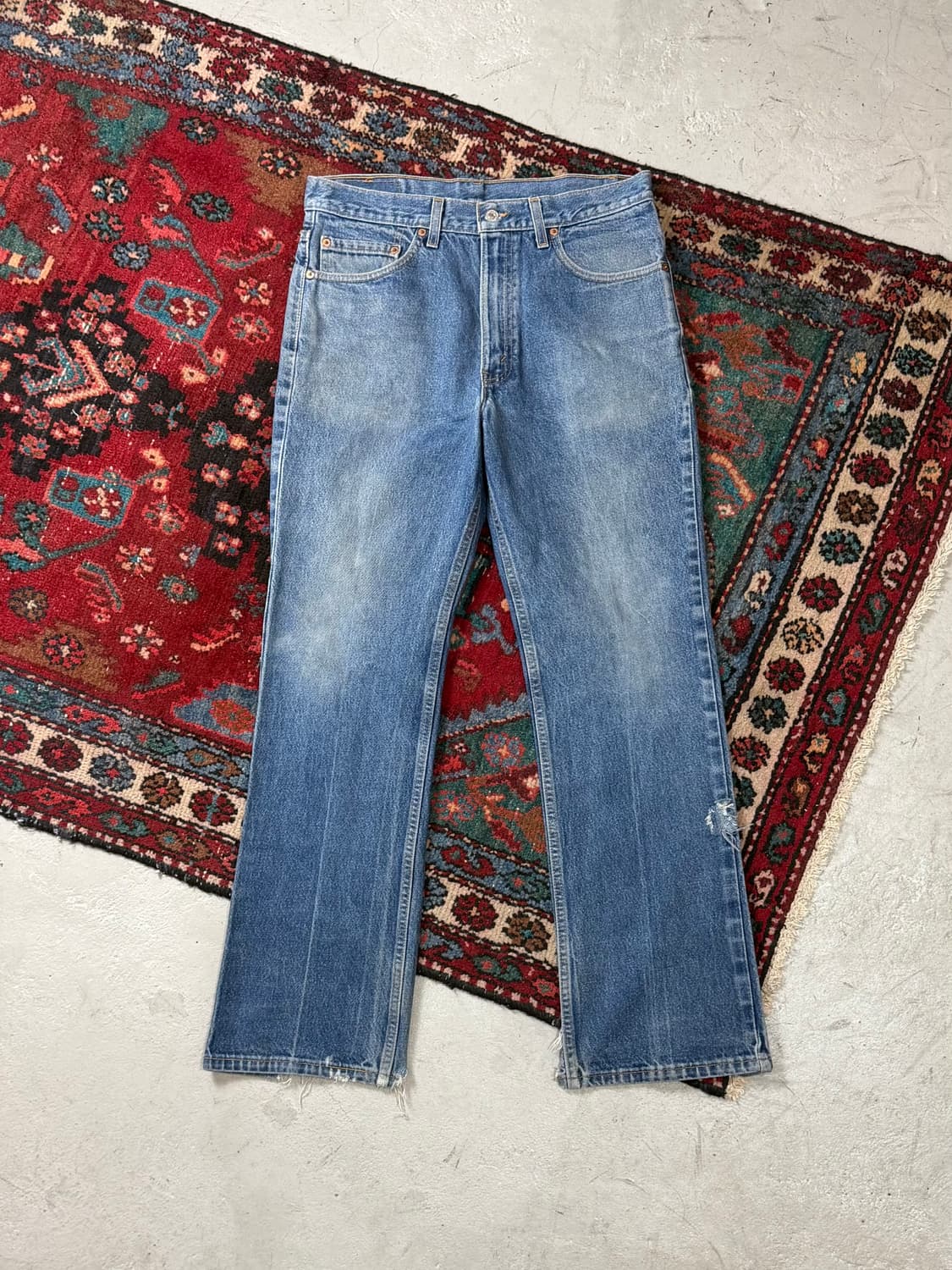 90's USA 빈티지 리바이스 517 부츠컷 플레어진 상품이미지1