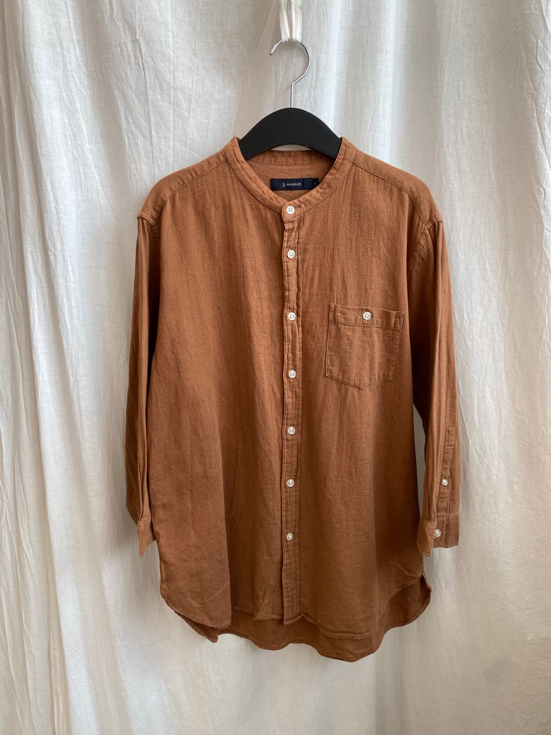 RAGEBLUE 면린넨혼방 셔츠(L) 상품이미지1