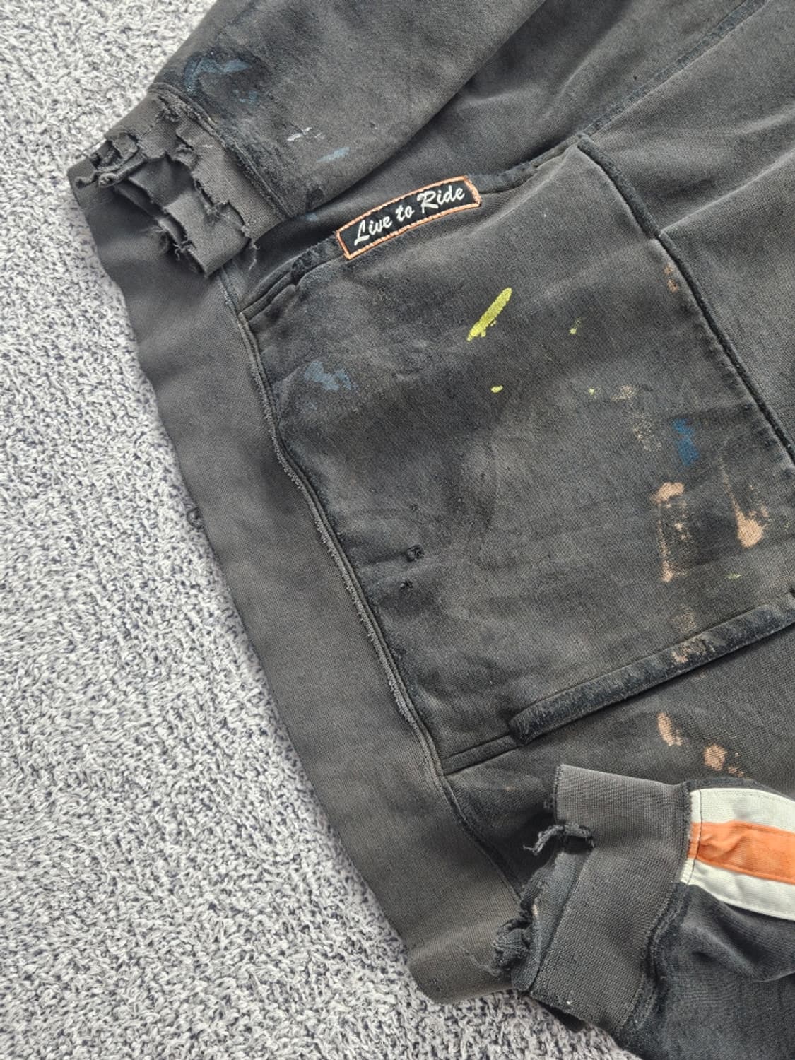 할리데이비슨 디스트레스드 커스텀 스웻 후드 티셔츠 ( L )/ 11375 상품이미지10