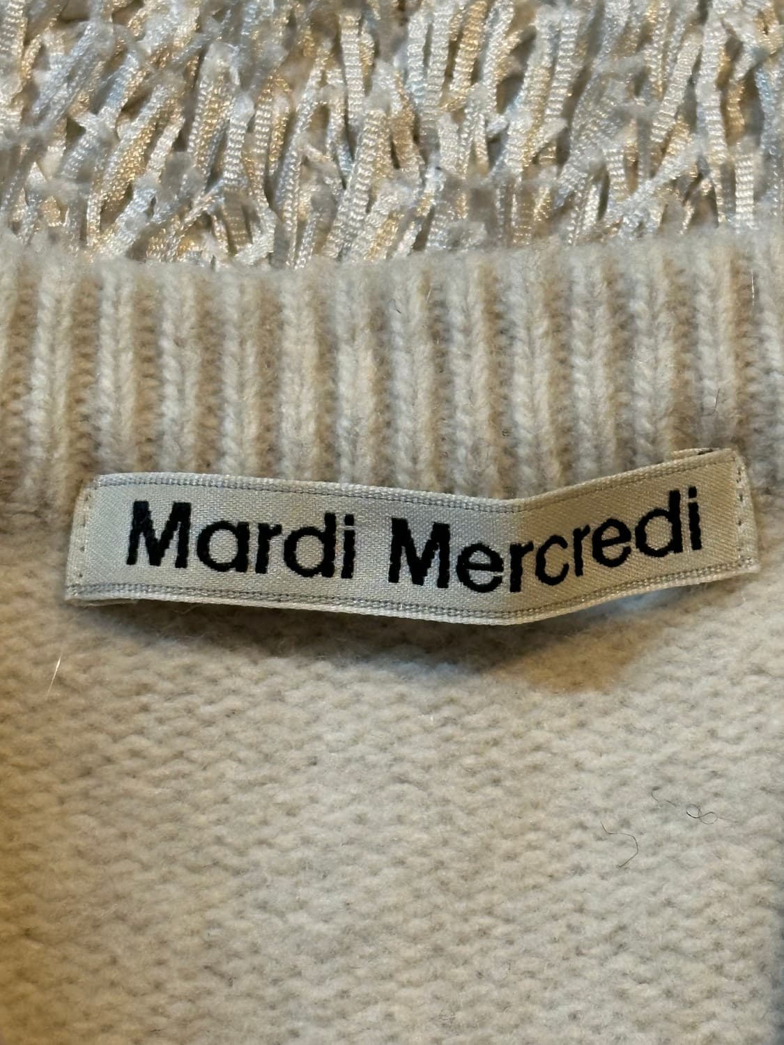 마르디 메크르디 울 캐시미어 니트 아이보리 상품이미지4