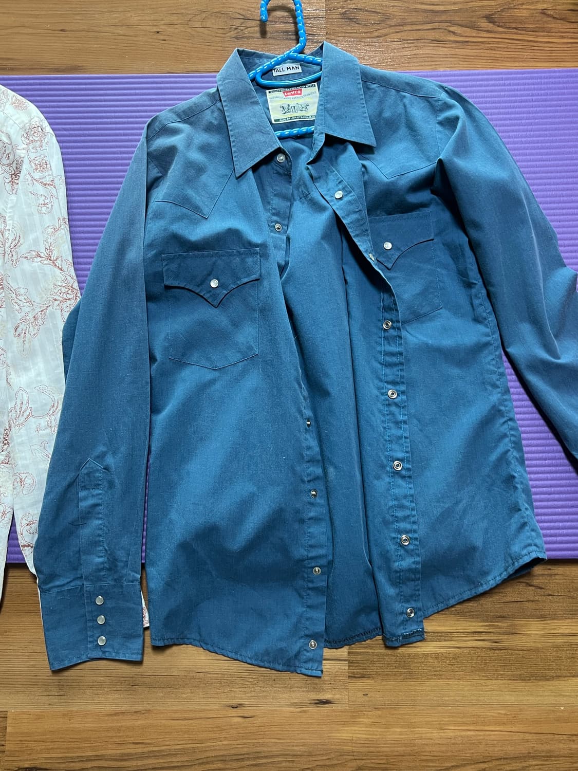 빈티지 웨스턴셔츠 3벌 일괄 상품이미지3