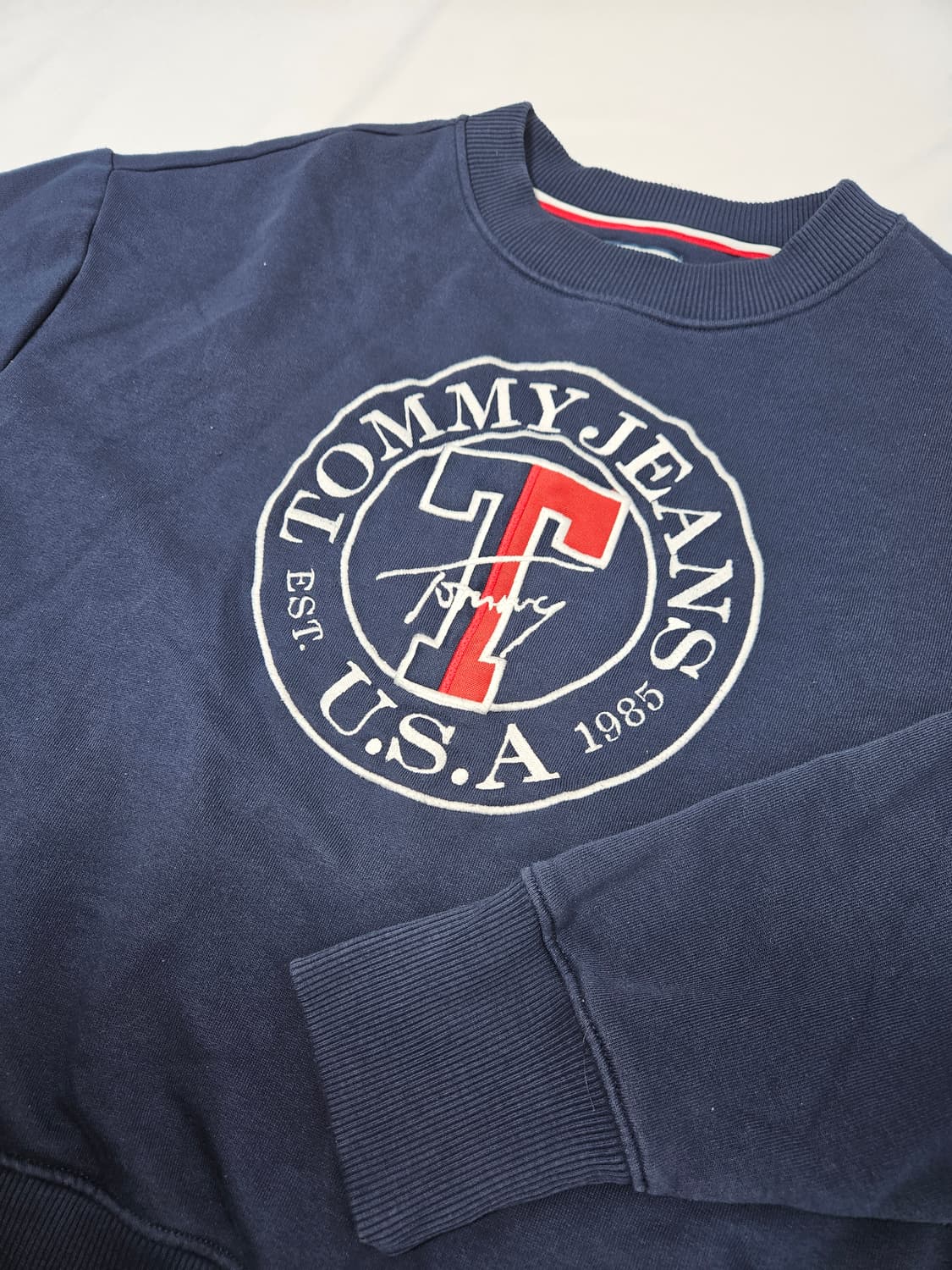 타미진스 타미힐피거 헤리티지 오버핏 맨투맨 티셔츠 테리 남성 M 상품이미지3