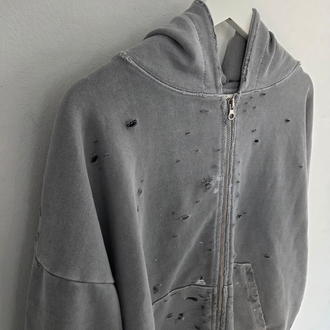 빈티지 워싱 후드 집업 상품이미지7