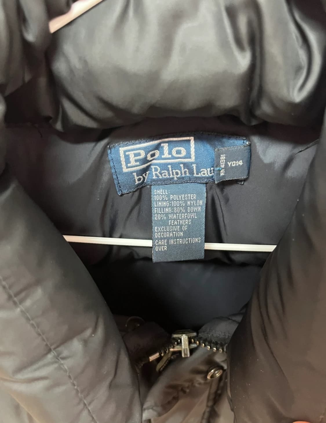 폴로 랄프로렌 90's 카키포니 블랙패딩 L 상품이미지2
