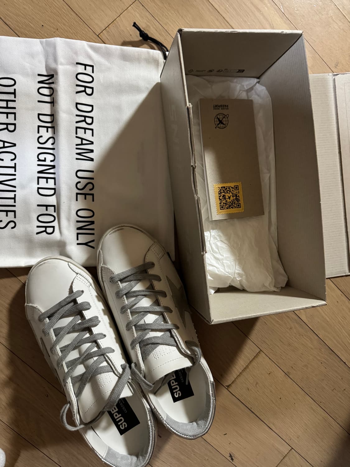 골든구스 슈퍼스타 화이트 실버탭 39 상품이미지2