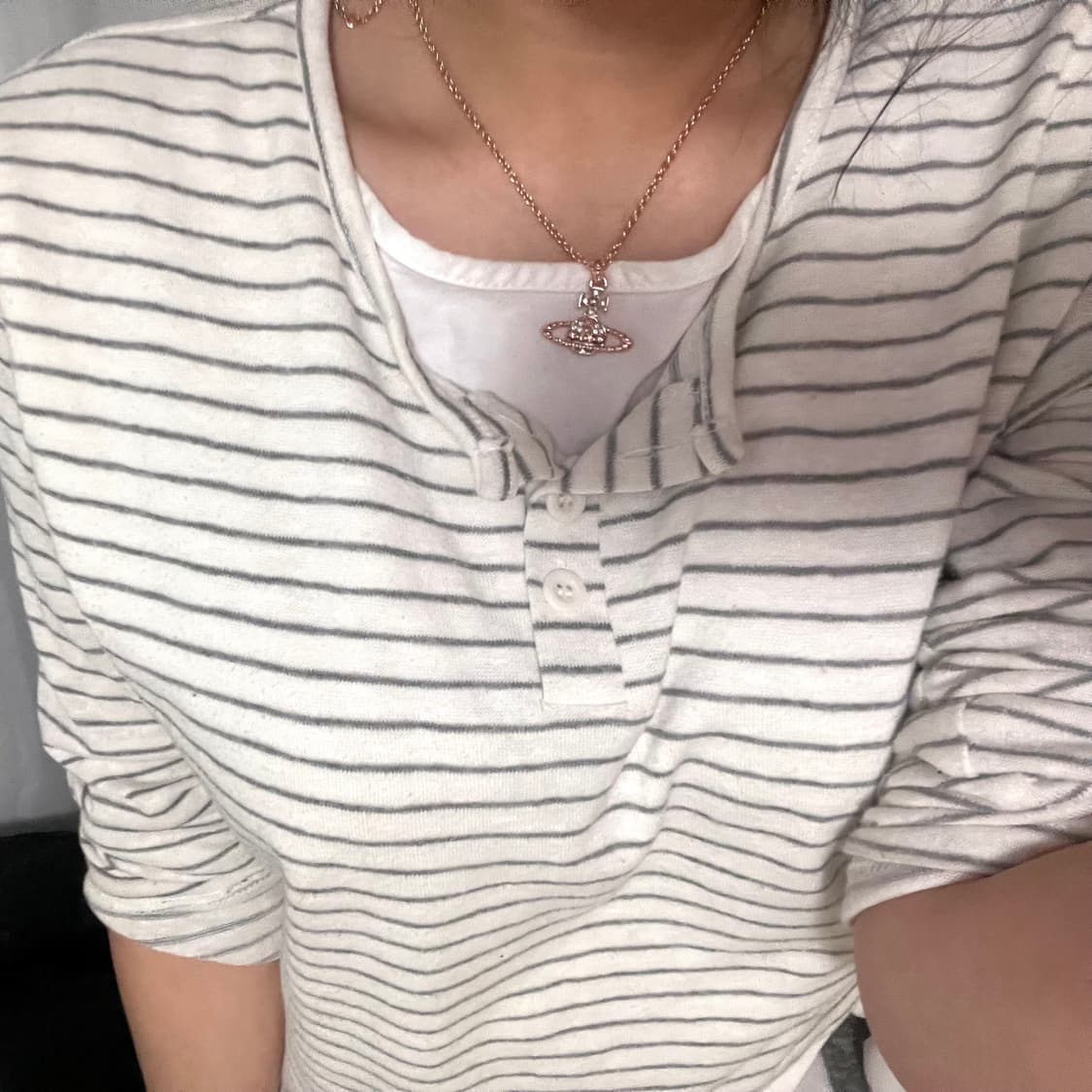 비비안웨스트우드 메이페어 바스 릴리프 목걸이 로즈골드 상품이미지7