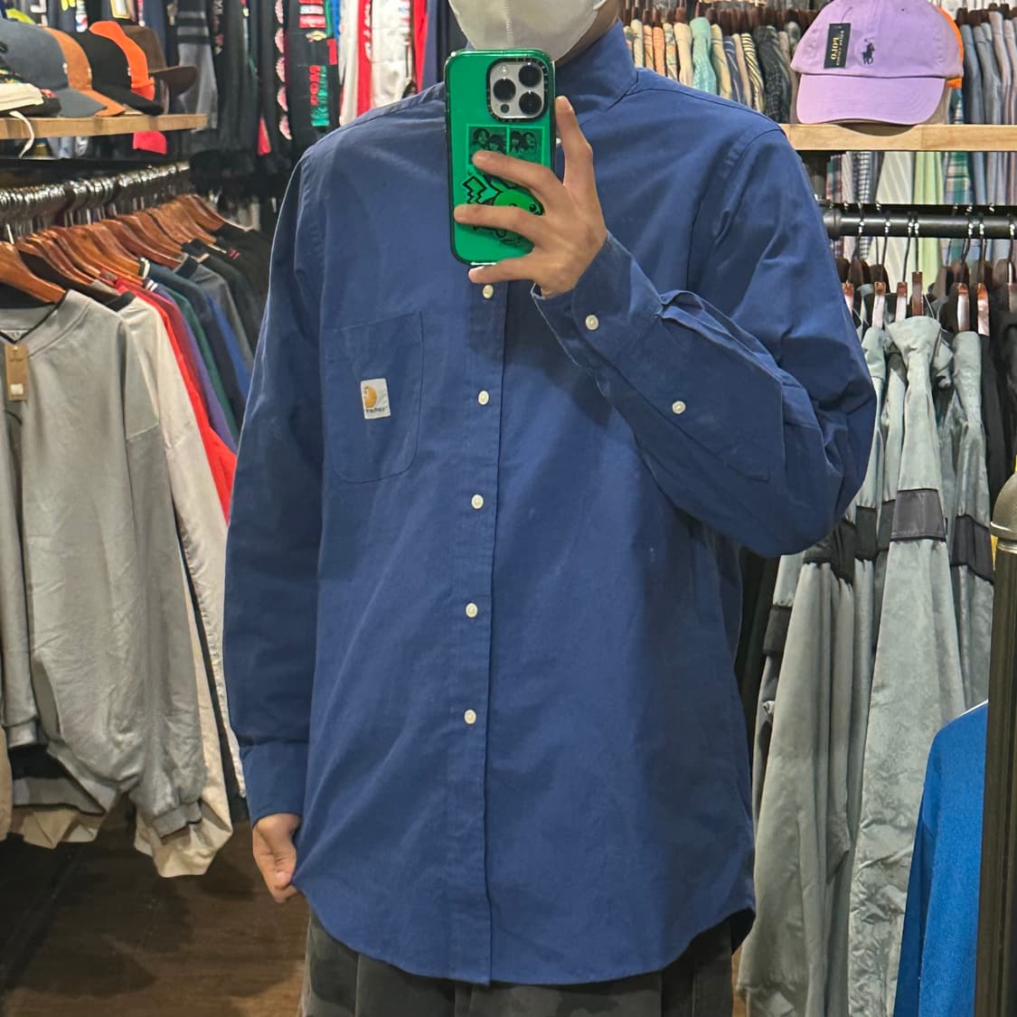 [HI] 칼하트 셔츠 블루 상품이미지3