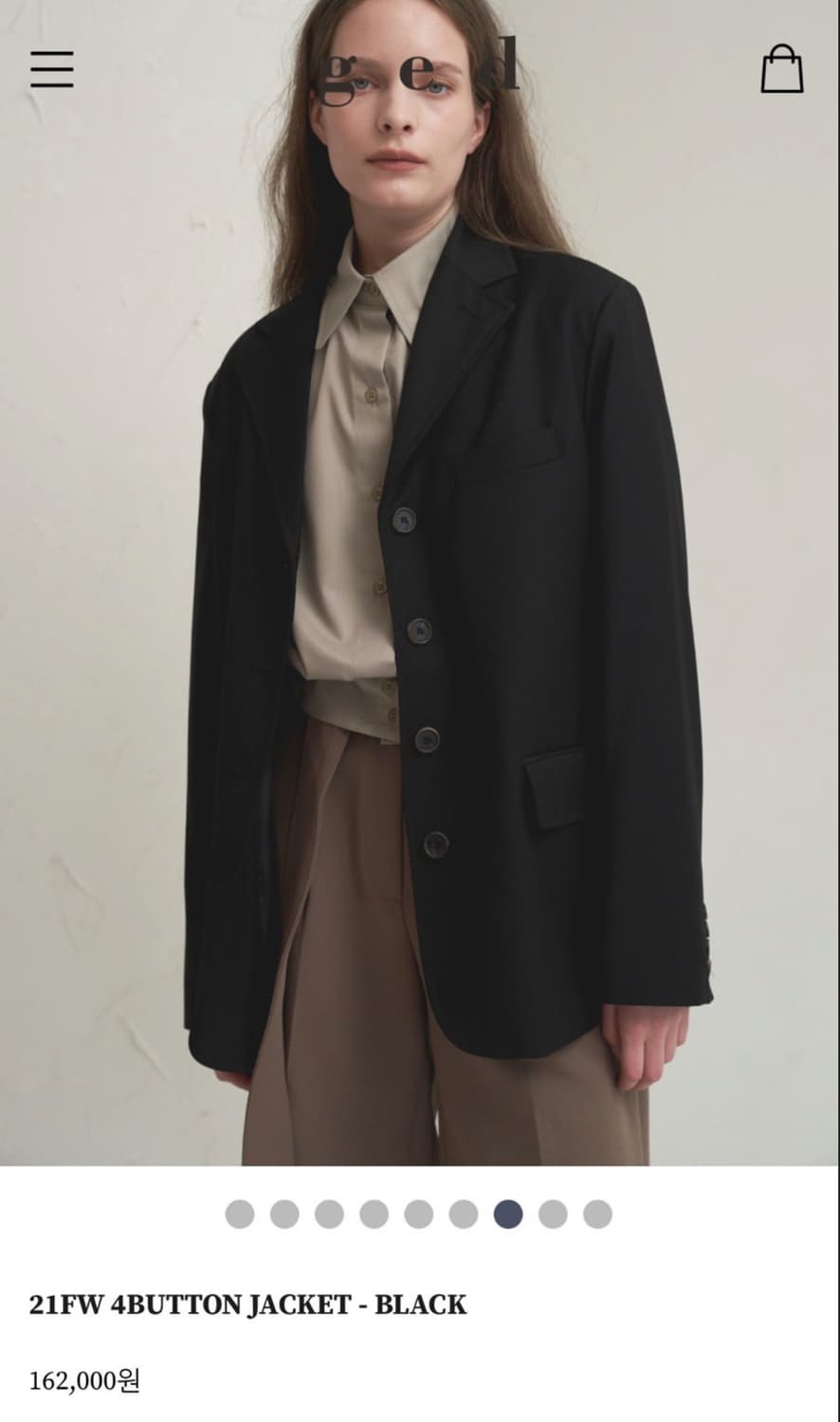 게드 ged 4버튼 자켓 블랙  상품이미지1