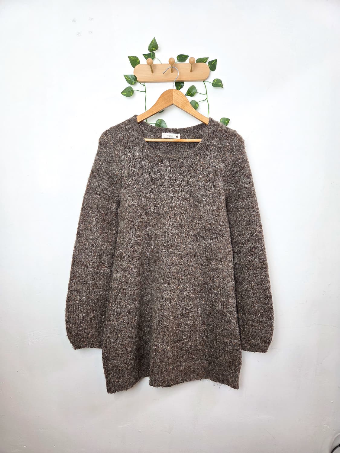 earth music 초코 보카시 니트 원피스 상품이미지1