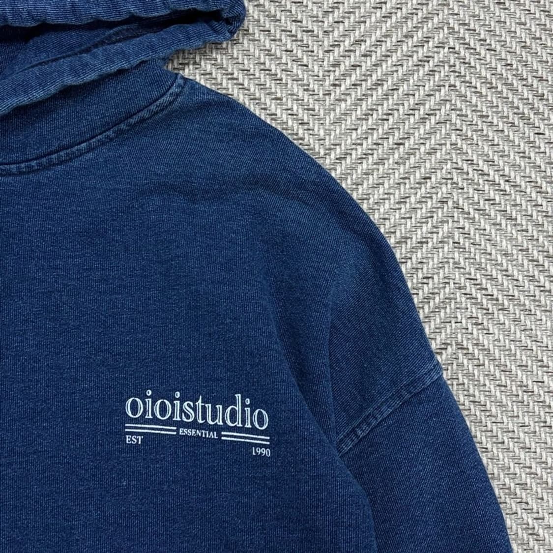 oioi 데님 워시드 후드티 v3060 상품이미지5