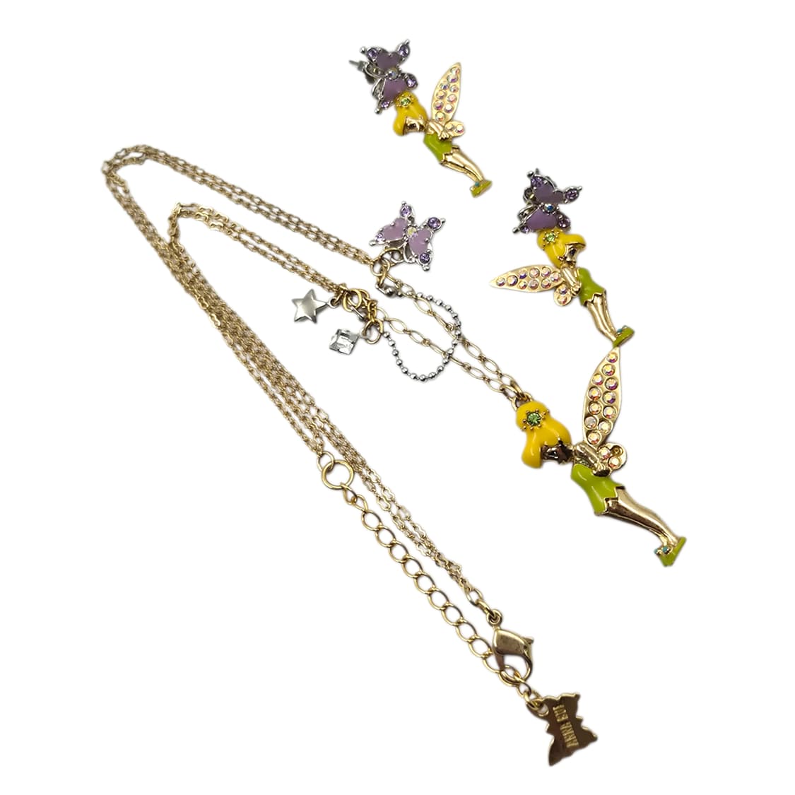 안나수이 x 디즈니 팅커벨 목걸이&귀걸이 세트 상품이미지2