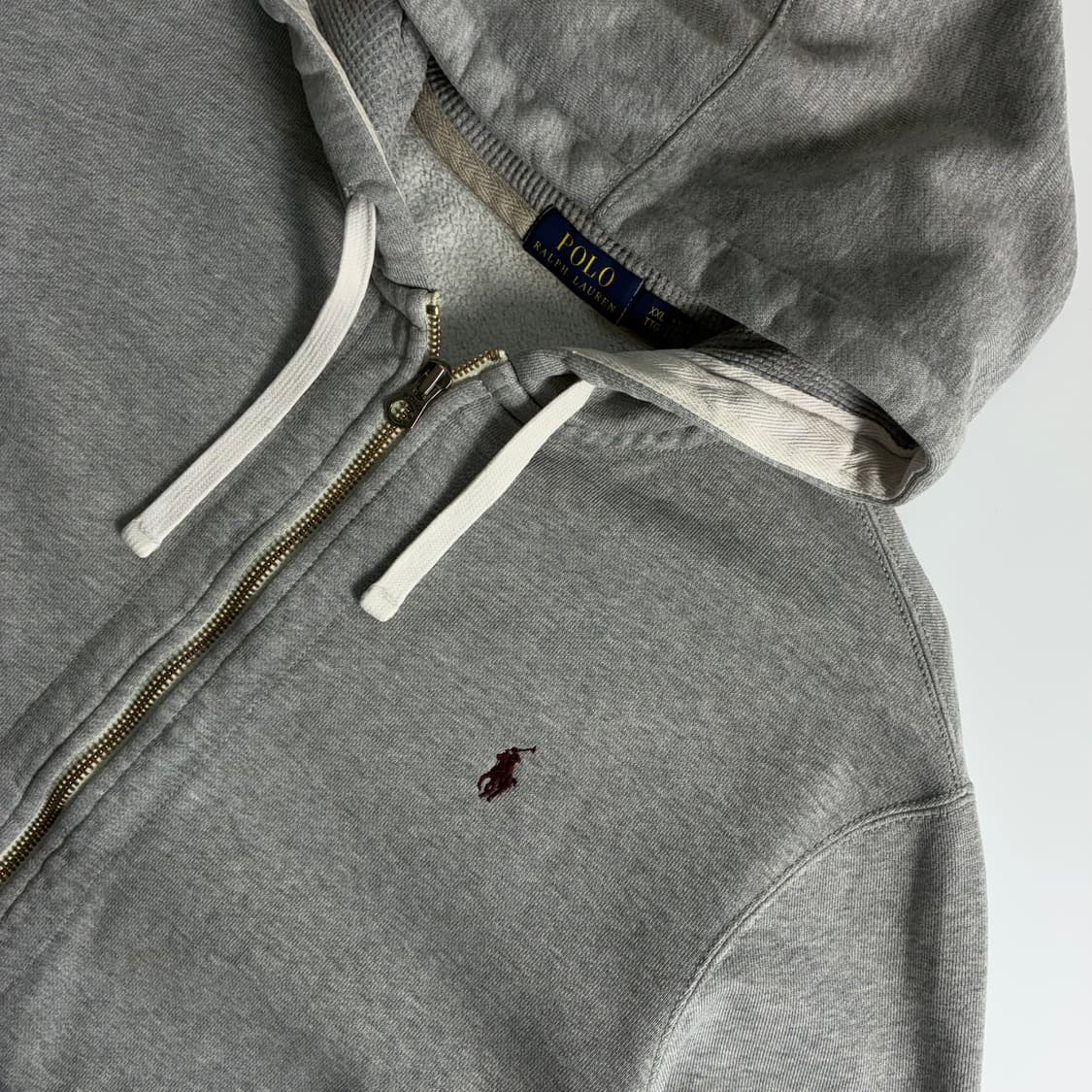Polo  폴로 랄프로렌 자수 코튼 그레이 후드집업  상품이미지3