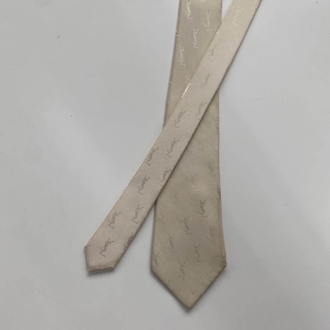 YSL 입생로랑 모노그램 명품 정품 넥타이 7.8cm 상품이미지2