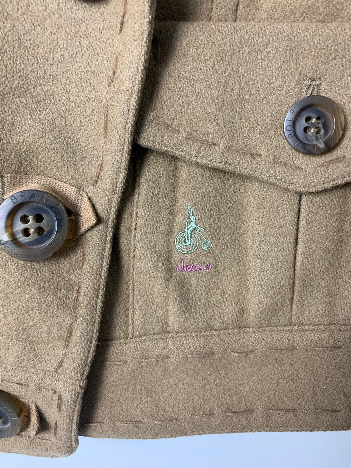 빈폴 베이지 더블 숏 코트 상품이미지5