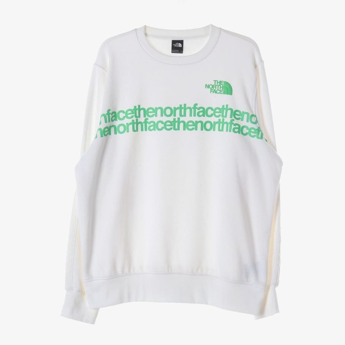 노스페이스 그린 로고 포인트 스웨트셔츠 XL 상품이미지1