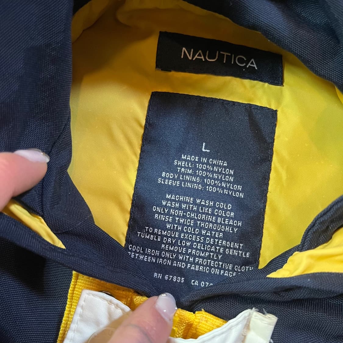 올드스쿨 노티카 배색 우븐 자켓 상품이미지4