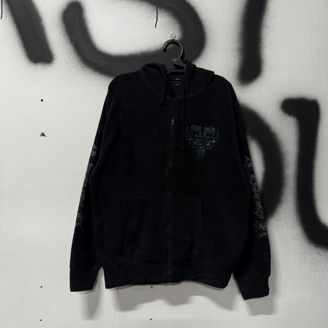 Dig Deep 디그 딥 이태리 원단 풀 프린팅 펑크 집업 후디 상품이미지2