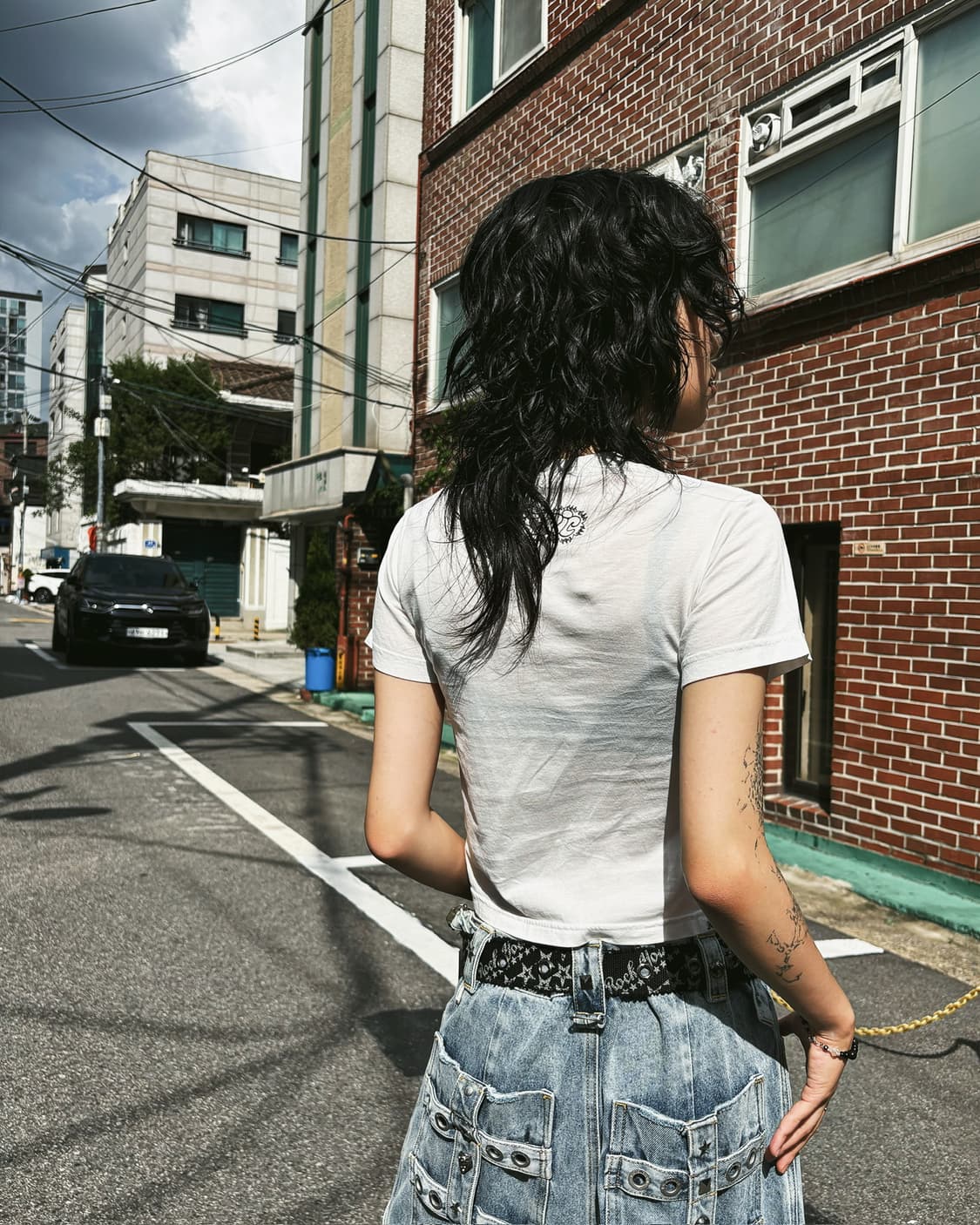 히스테릭 글래머 숏타입 로고 티셔츠 상품이미지5