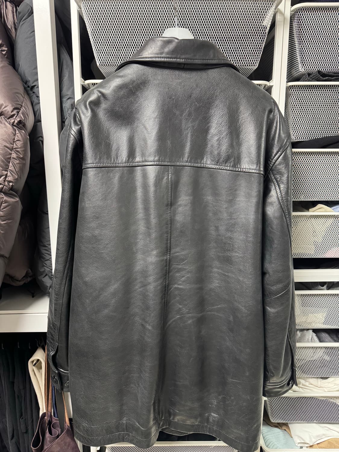 올드 갭 레더 카코트 L old gap leather car coat L 상품이미지3
