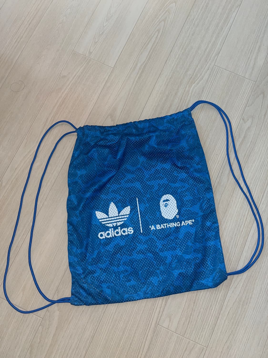 베이프 아디다스 메쉬 배낭 블루 (sack) 상품이미지1