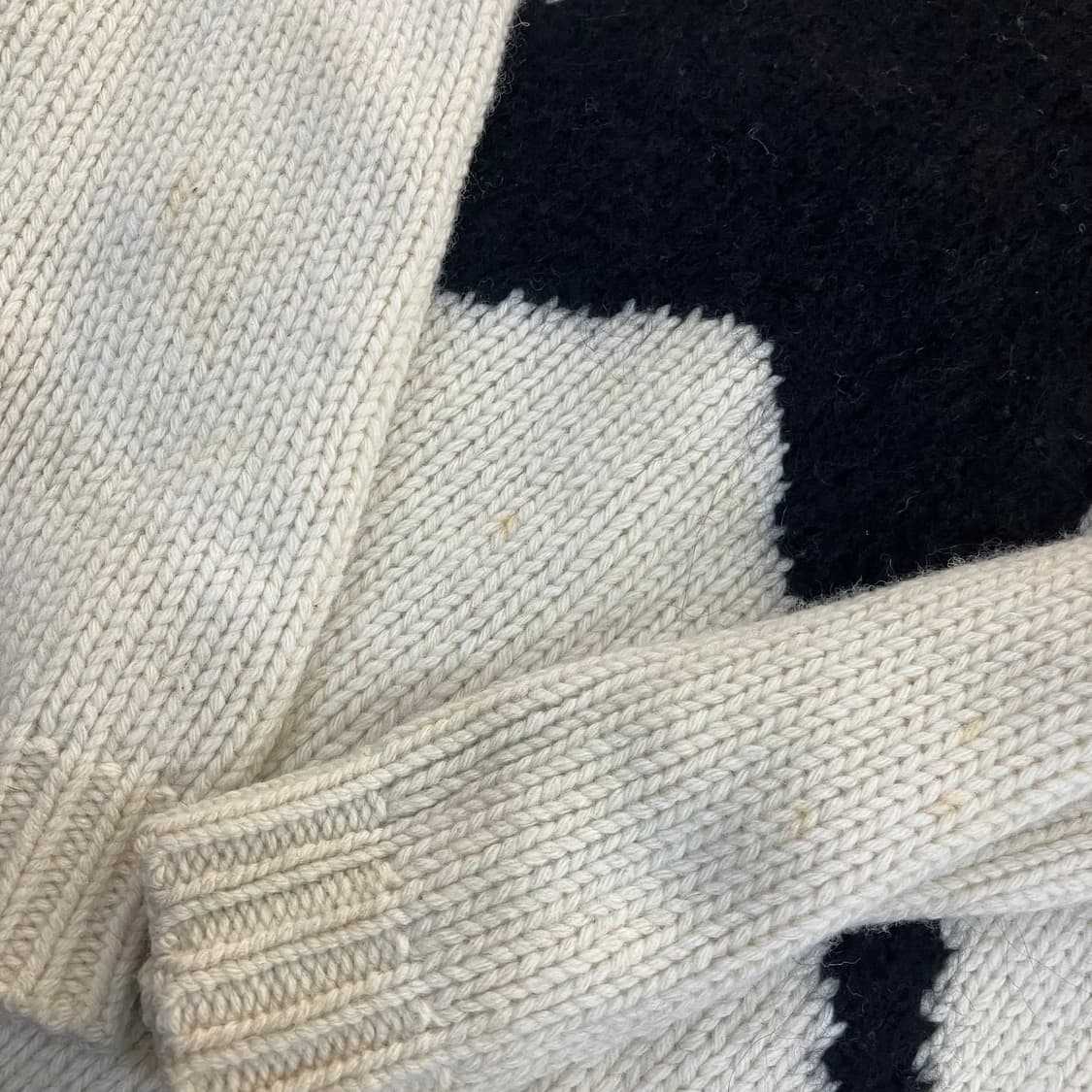 아크네 스튜디오 아이보리 울 니트 스웨터 XXS 상품이미지5