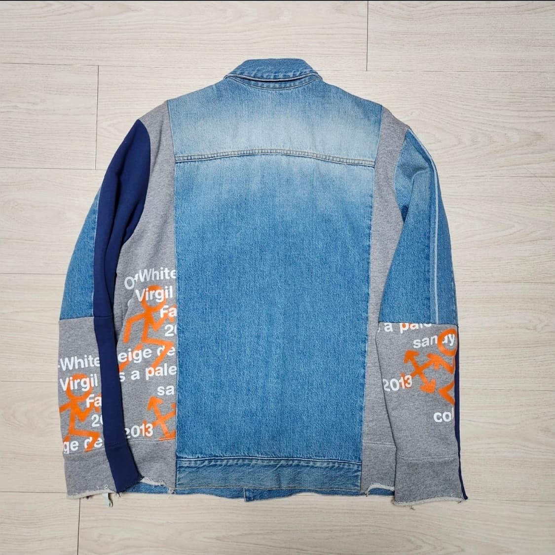 정품 오프화이트 데님 자켓  상품이미지5