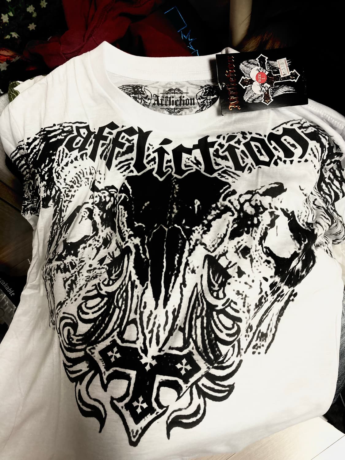 (급처ㅜ새상품)어플릭션 affliction 반팔 데드스탁 L 상품이미지1