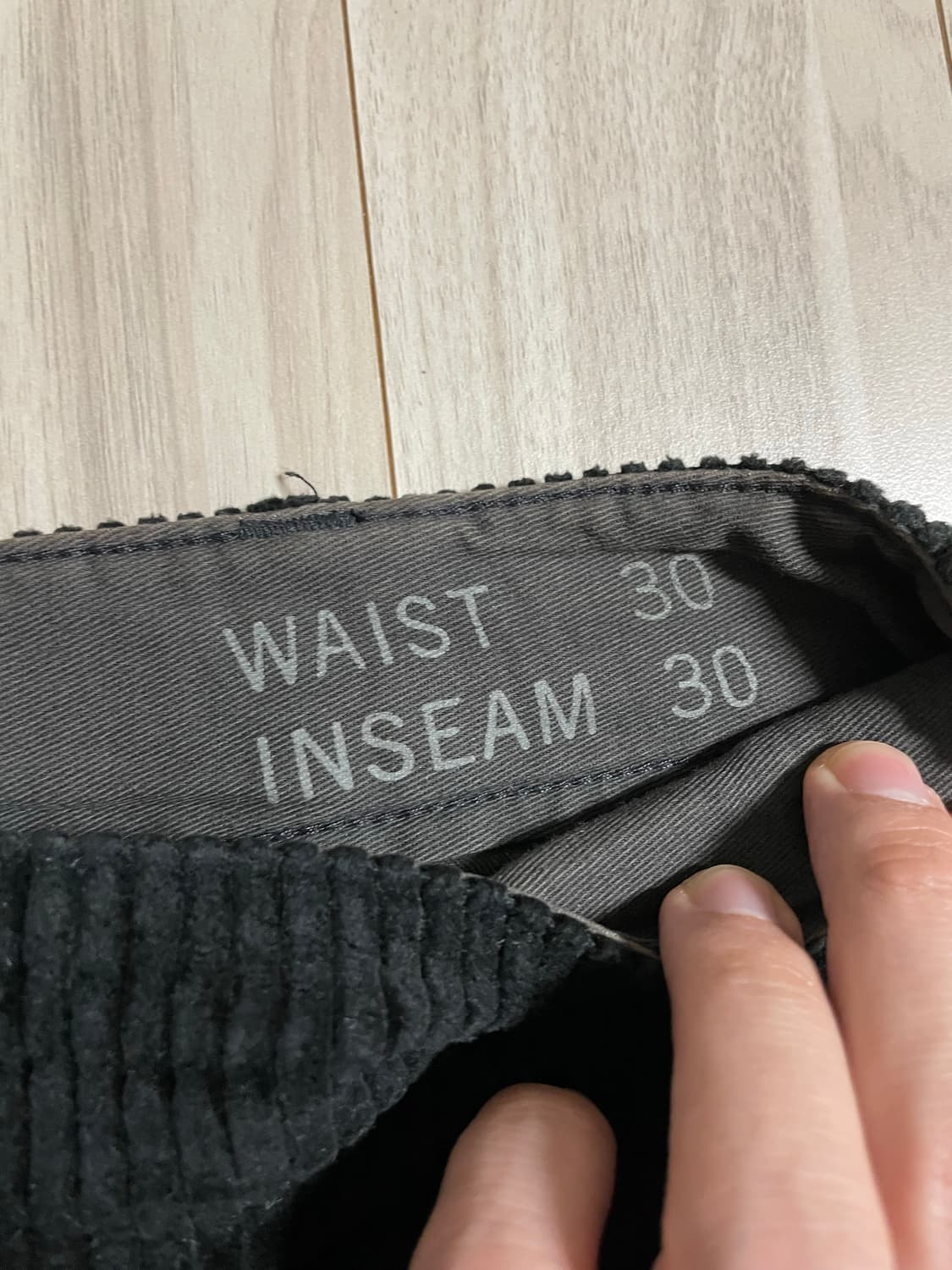 RRL 블랙 코듀로이 팬츠(30x30) 상품이미지5