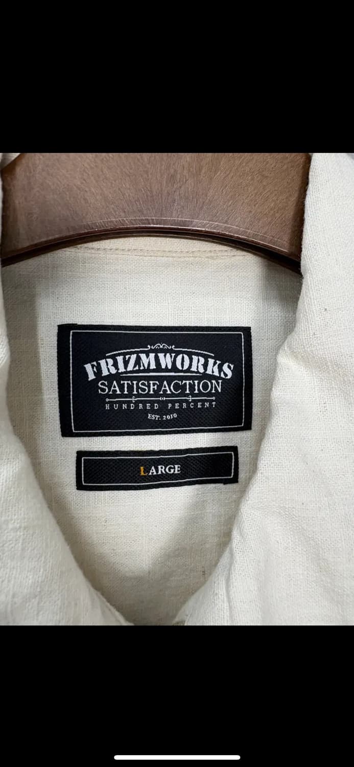 프리즘웍스 린넨 아이보리 블루종 자켓 H1855 상품이미지6