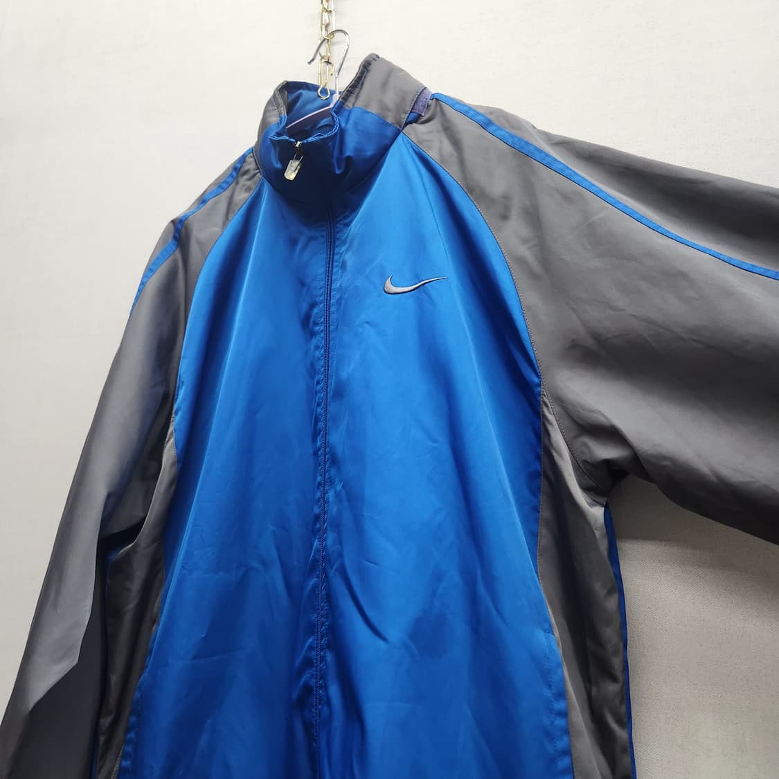 올드스쿨 나이키 스우시 배색(소매)  바람막이 점퍼 XL 상품이미지2