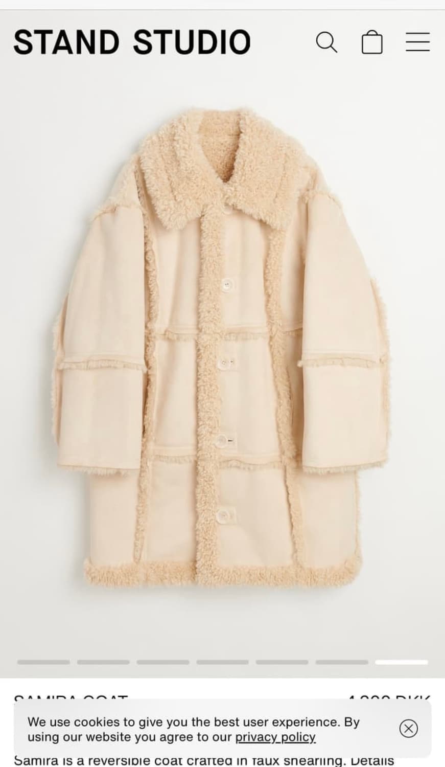 samira 리버시블 시어링코트 34사이즈 상품이미지2