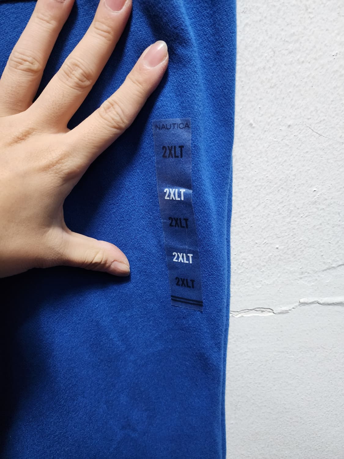 (새상품) 노티카 빅사이즈 블루 기모 스웻팬츠 XXL 상품이미지4