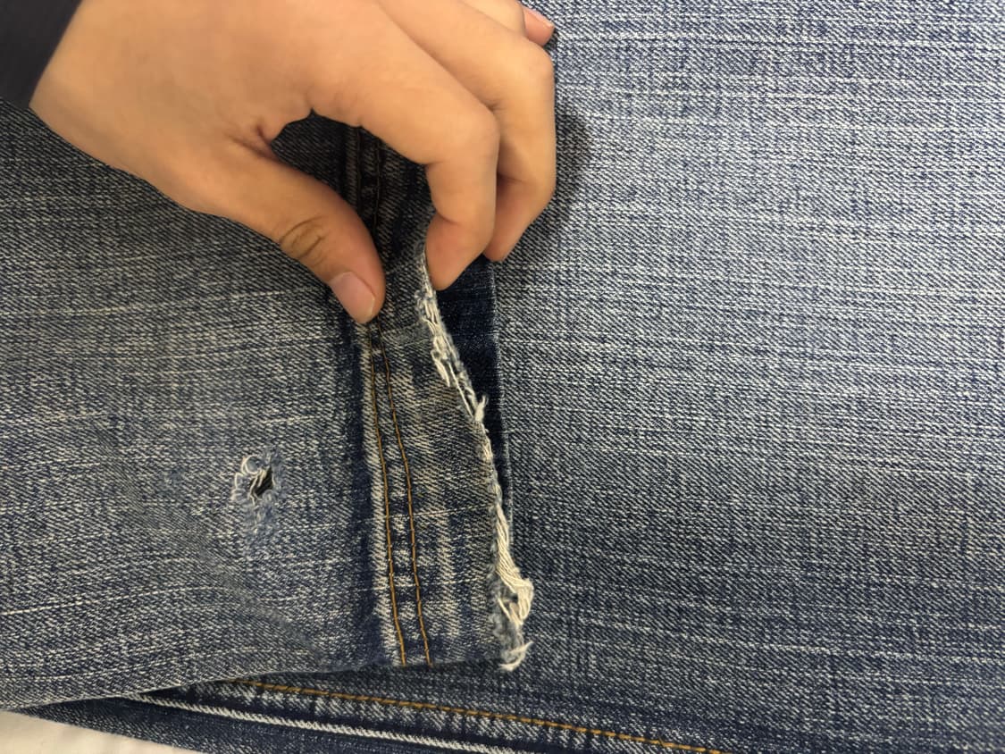 오리엔탈 자수 와이드 데님팬츠 상품이미지7