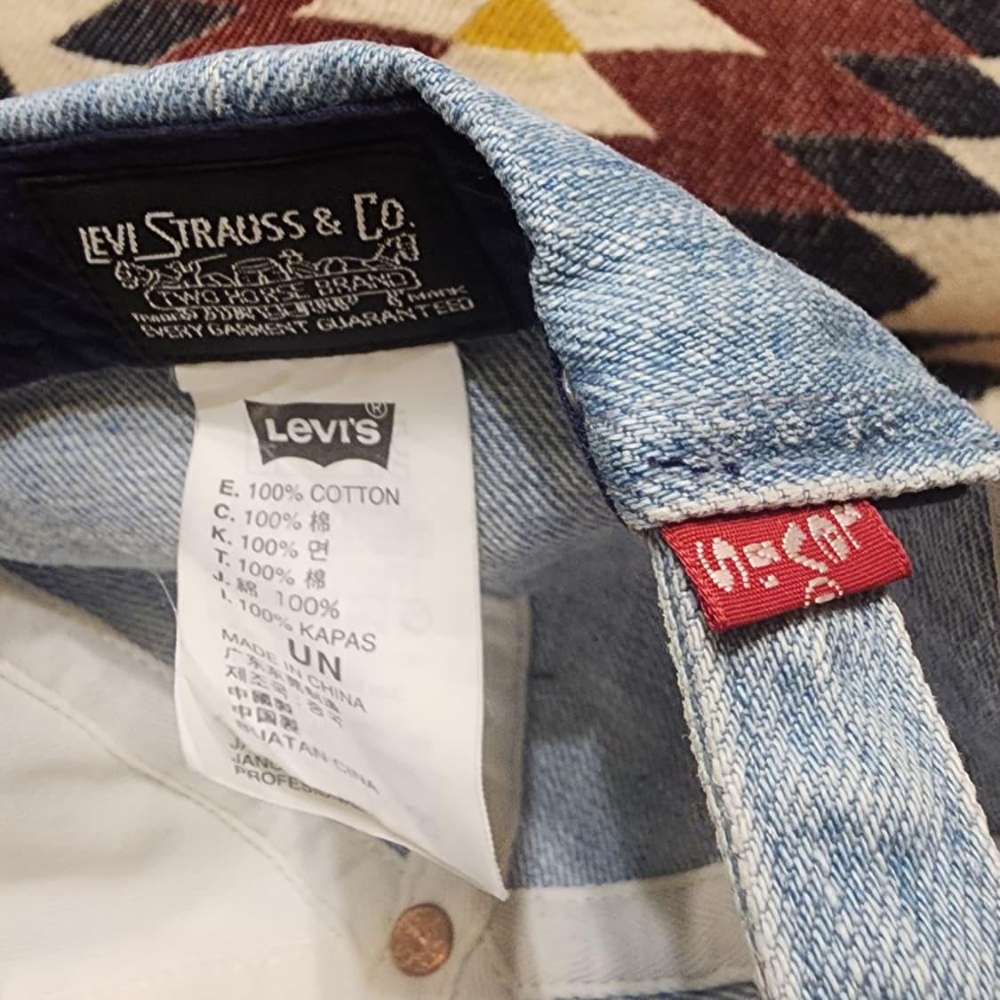 리바이스 시그니저 테그라벨 데님볼캡 상품이미지4