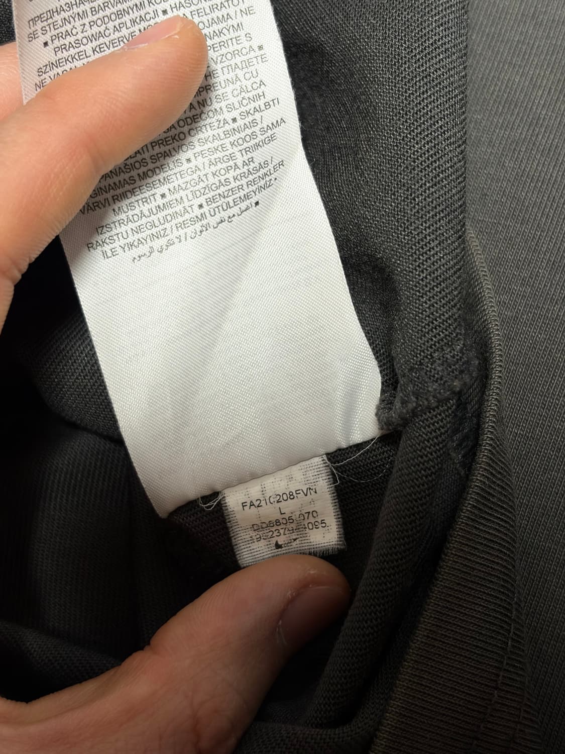 [L] 나이키 ACG 선샤인 반팔 티셔츠 차콜 다크 그레이 상품이미지5