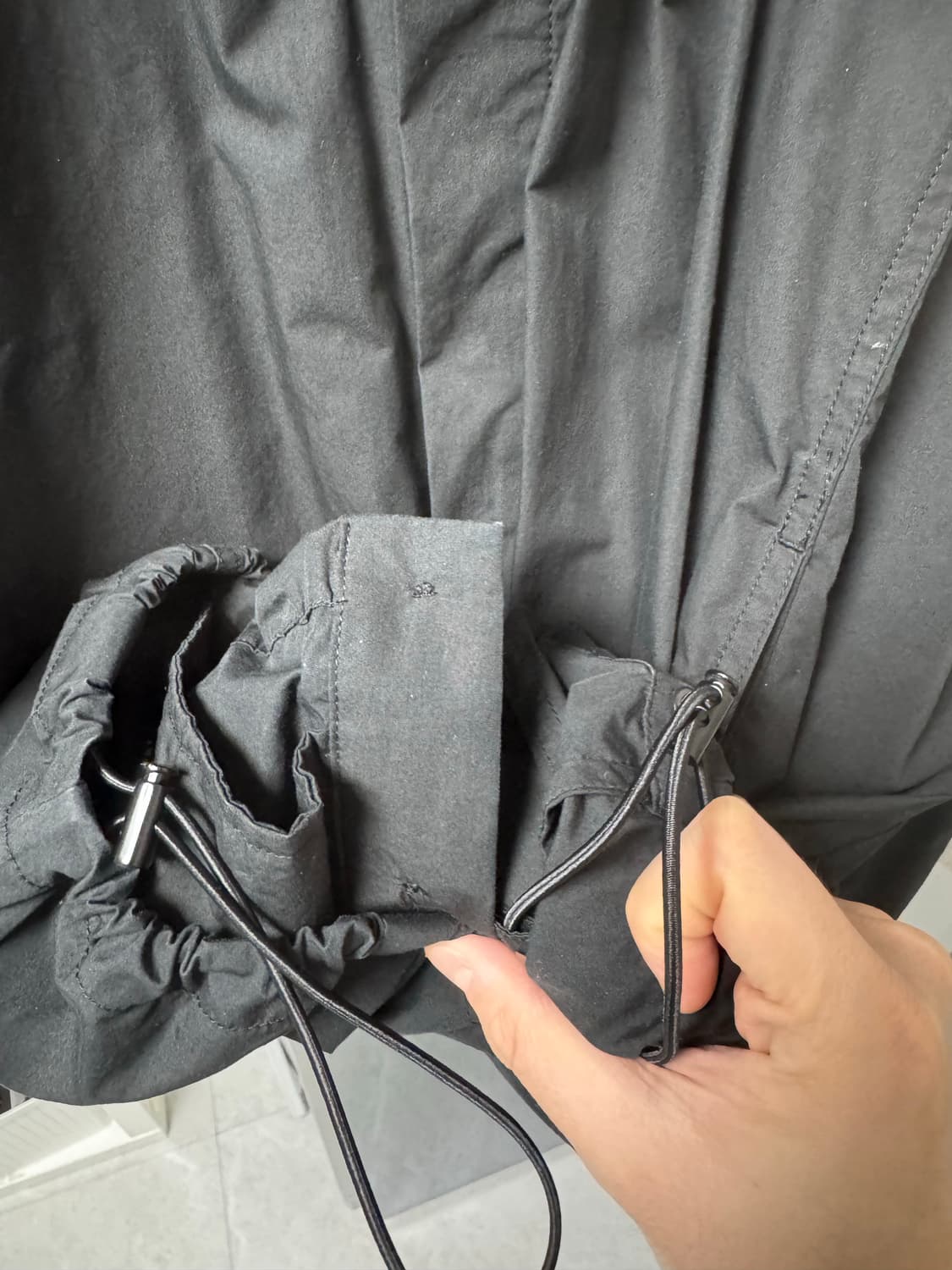 준지 juun.j 블랙 스트링 셔츠 자켓 46 stein 코모리 모이프 상품이미지3