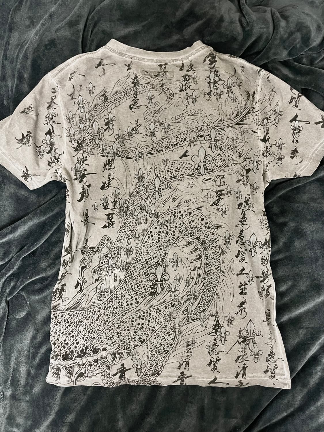 *rare* 오리엔탈 이레즈미패치프린팅반팔티셔츠 Vkei00s그런지빈티지 상품이미지5