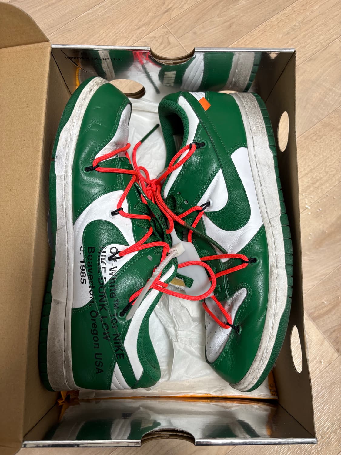 나이키 오프화이트 덩크 그린 상품이미지1