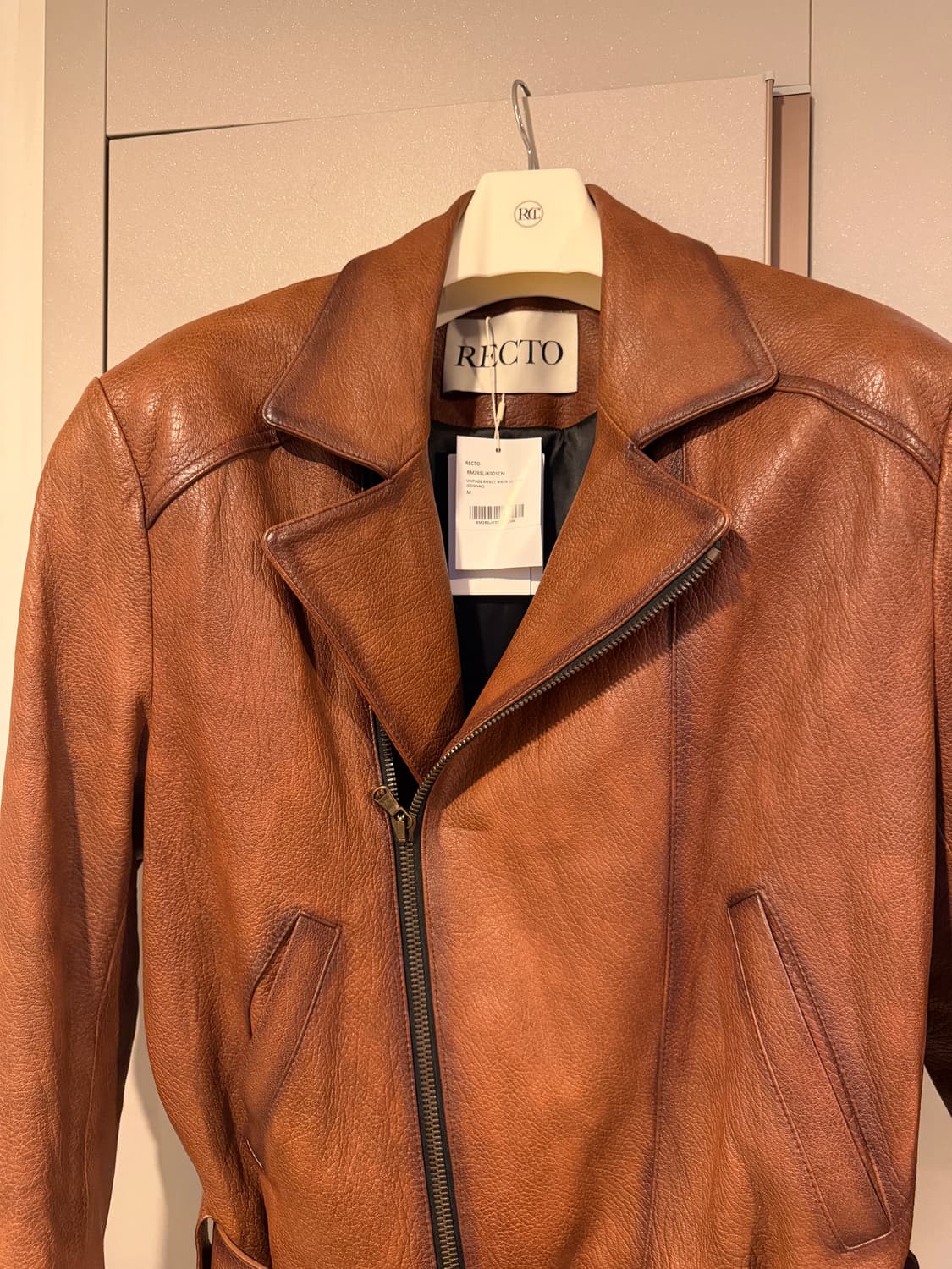 렉토 빈티지 레더 자켓 M사이즈 새상품 상품이미지4