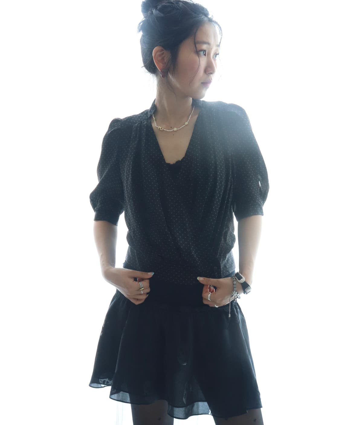 [Hysteric Glamour] Black Star Blouse 상품이미지1
