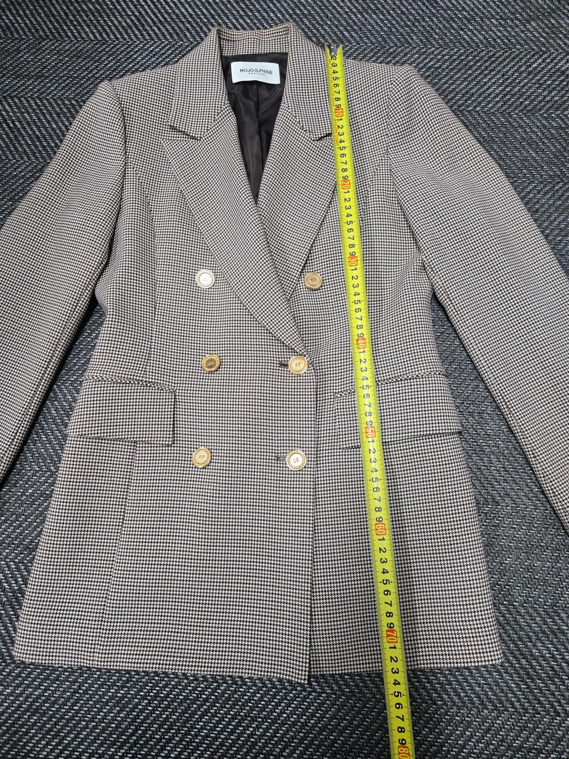 모조에스핀 MOJO.S.PHINE 더블 버튼 체크 자켓 상품이미지9