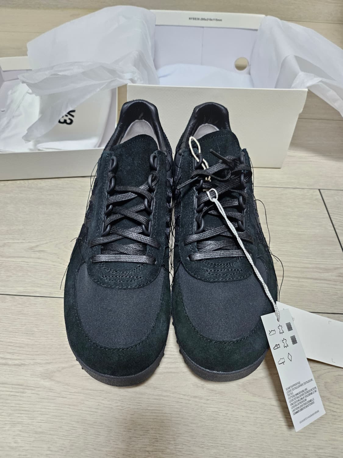 (새상품) 아디다스 요지 야마모토 Y-3 마라톤 트리플 블랙 상품이미지2