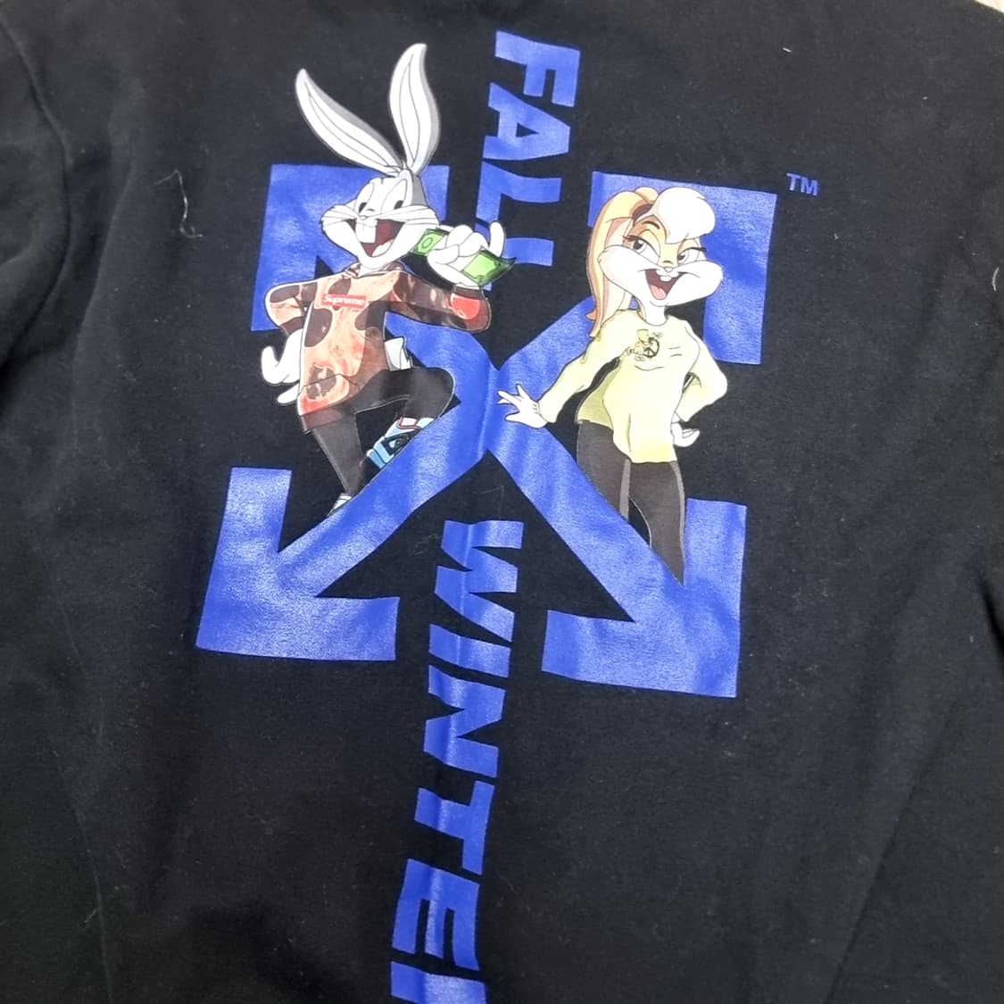 수푸림 "루니툰99" 블랙 맨투맨 티셔츠(xl) 상품이미지7