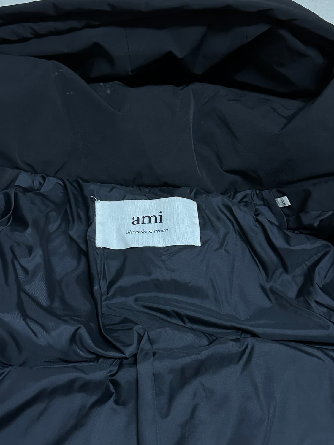 (매장판) 아미 패딩 AMI패딩 아미 스몰로고 오버핏 패딩 XXS 2xs 상품이미지4