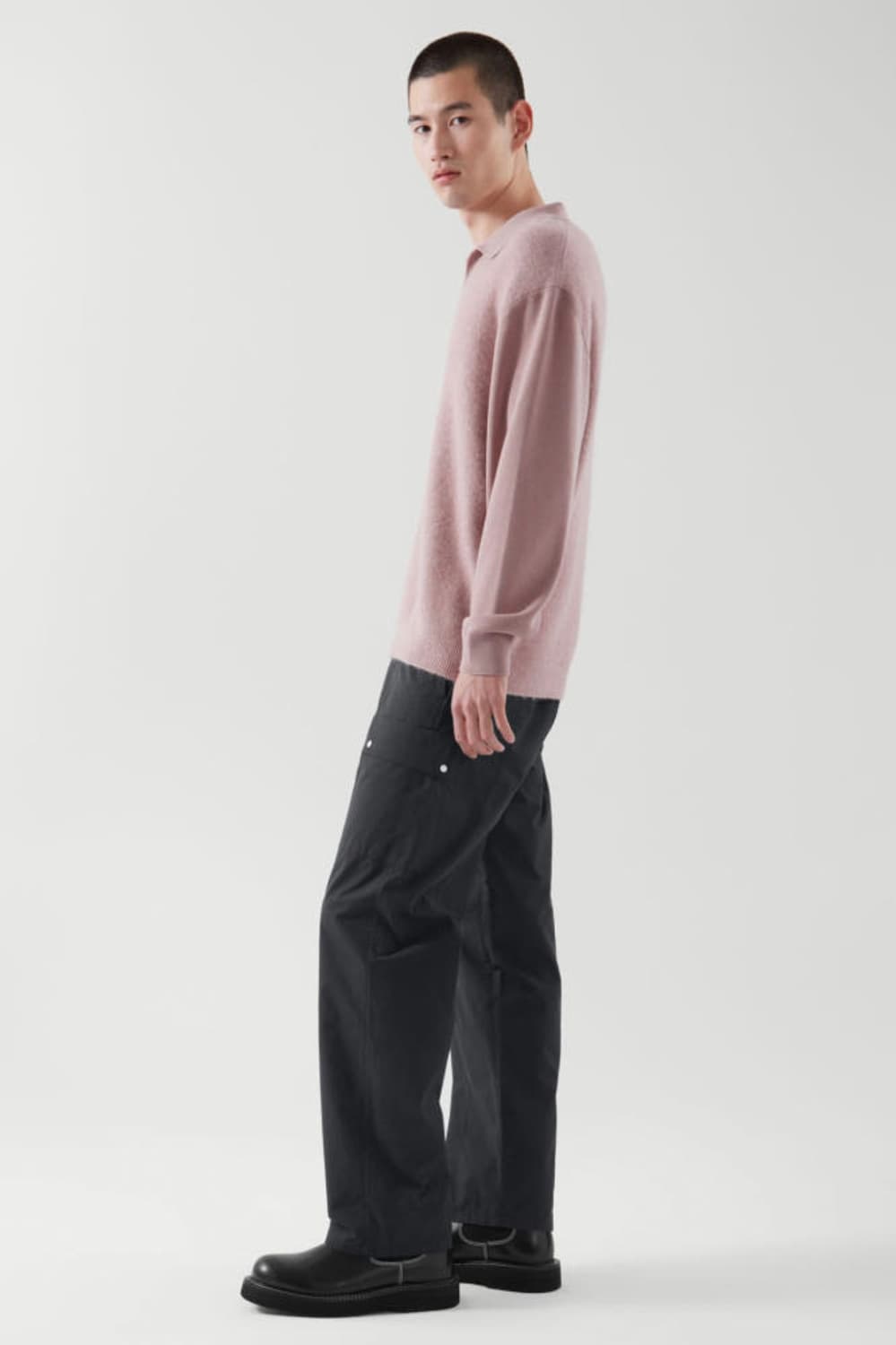 코스 오픈 카라 모헤어 니트 상품이미지2