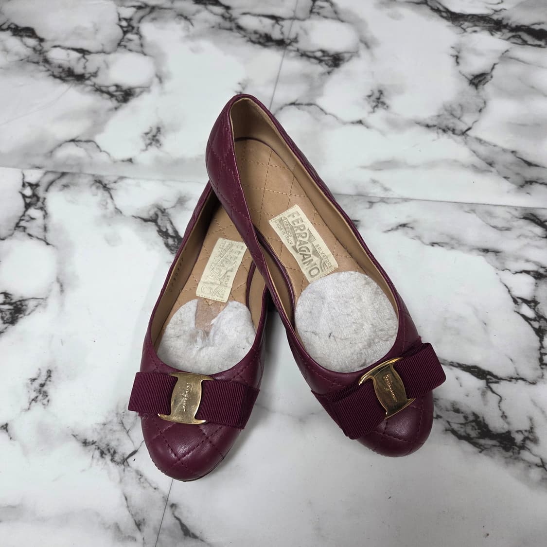 페레가모 225사이즈 리본플랫슈브 상품이미지2