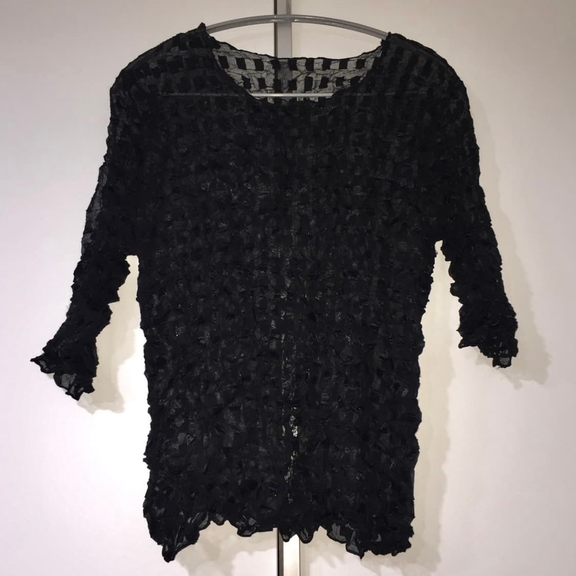 JPN Vintage 괴짜 페어리 텍스처 시스루 탑 상품이미지3